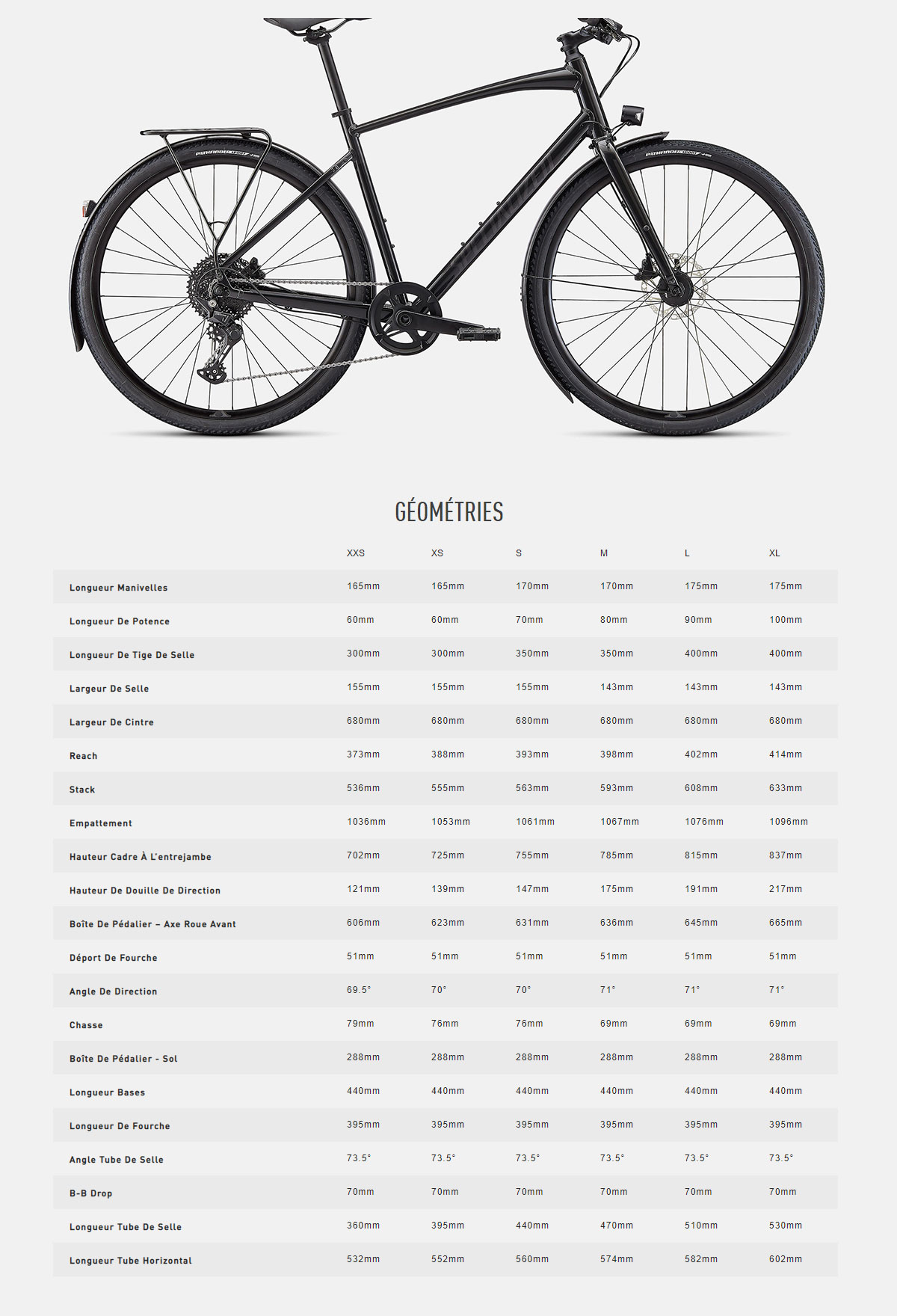 Vélo Fitness Sirrus X 3.0 EQ Guide de taille