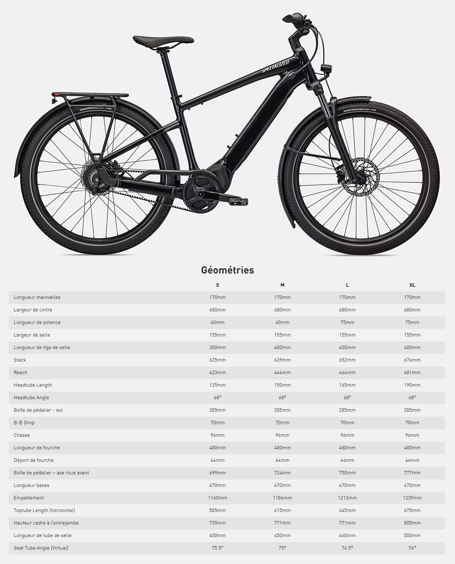 Guide de taille du vélo électrique Turbo Vodo 3.0 IGH année 2023